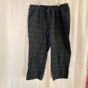 LL Bean Men’s XXL Black Watch Scotch Plaid Flannel Sleep Pants Pajama Lounge